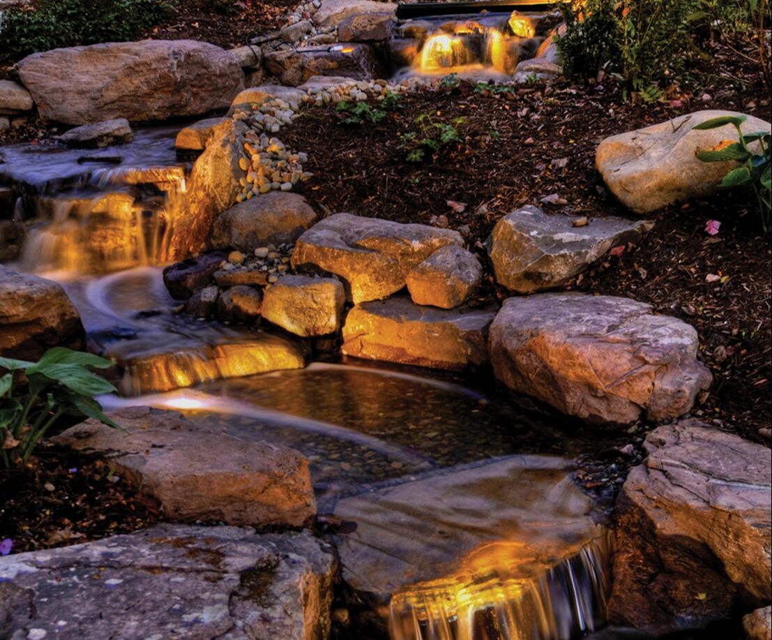 Atlantic Professional Pond Contractor LED Water Feature Lighting Installations