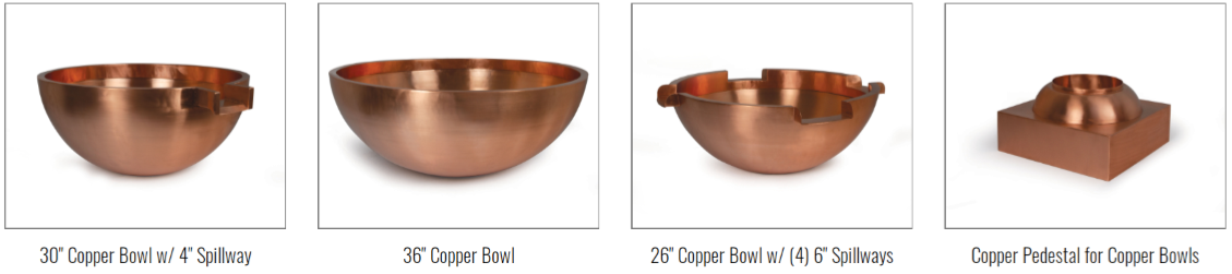 Atlantic Copper Bowl Spillways & Fountains